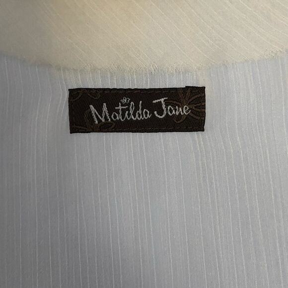 Matilda Jane Sheer Cream Sleeveless Tunic | Boho Chic Oversized Style | XS - Picture 13 of 15